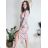 Šaty elegantný dlhý rukáv dámske (S/M ONE SIZE) TALIANSKA MÓDA IMWM23891/DU ružová S/M
