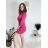 Šaty úpletové s rolákom dlhý rukáv dámske (S/M ONE SIZE) FRANCÚZSKA MÓDA FMB24D-525