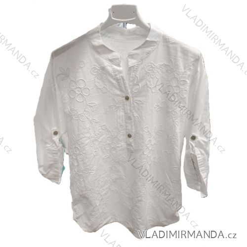 Košeľa klasik 3/4 dlhý rukáv dámska (S/M/L ONE SIZE) TALIANSKA MÓDA IM325010