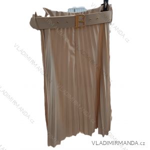 Sukňa dlhá skladaná s opaskom dámska (S/M/L ONE SIZE) TALIANSKA MÓDA IM325024