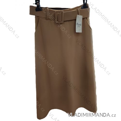 Sukňa dlhá s opaskom dámska (S/M/L ONE SIZE) TALIANSKA MÓDA IM325025