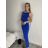 Šaty dlhé spoločenské na ramienka dámske (S/M/L ONE SIZE) TALIANSKA MÓDA IMPLP2365360011A vínová S/M/L
