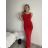Šaty dlhé spoločenské na ramienka dámske (S/M/L ONE SIZE) TALIANSKA MÓDA IMPLP2365360011A vínová S/M/L