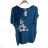 Tričko predĺžené krátky rukáv dámske (S/M/L ONE SIZE) TALIANSKA MÓDA IMSM25193