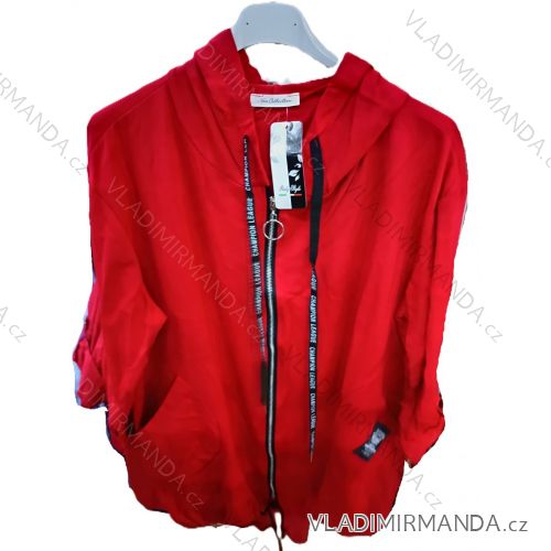 Mikina slabá na zips s kapucňou dlhý rukáv dámska (S/M/L ONE SIZE) TALIANSKA MÓDA IMSM25198