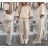 Súprava oversize tunika 3/4 dlhý rukáv a nohavice dlhé dámske (S/M/L ONE SIZE) TALIANSKA MÓDA IMWHP25398