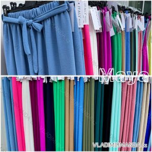 Nohavice dlhé s opaskom dámske (S/M/L ONE SIZE) TALIANSKA MÓDA IMWMY25447