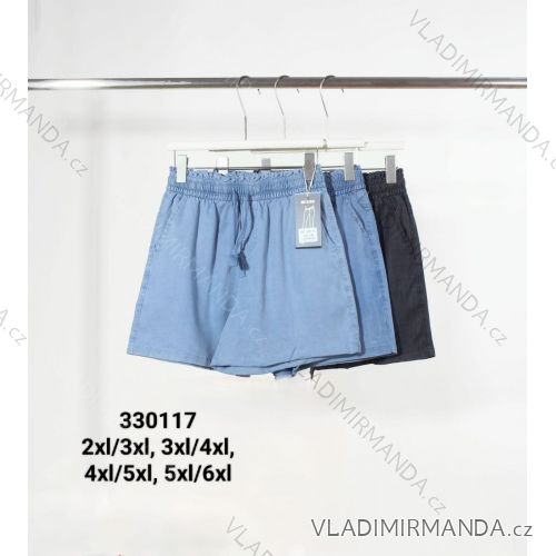 Kraťasy riflové dámske nadrozmer (2XL/3XL - 3XL/4XL - 4XL/5XL - 5XL/6XL) MIE25330117