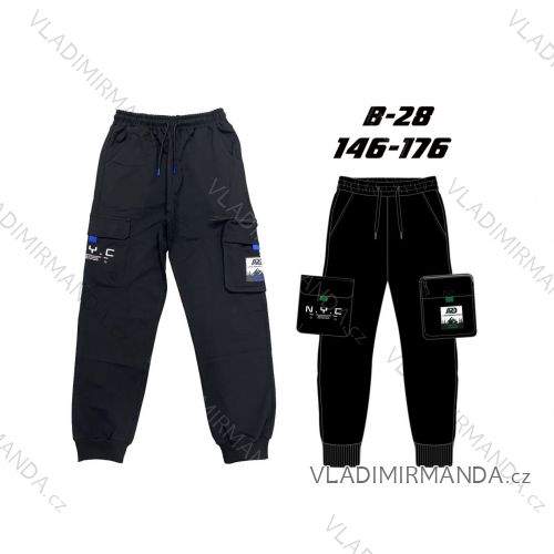 Nohavice softshellové s vreckami dorast chlapčenské (146-176) SEZON SEZ25B-28