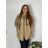 Bunda sťahovacia slabá na zips s kapucňou dlhý rukáv dámska nadrozmer (50/52/54 ONE SIZE) TALIANSKA MÓDA IMC25097/DUR 50/52 zelená khaki