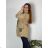 Bunda sťahovacia slabá na zips s kapucňou dlhý rukáv dámska nadrozmer (50/52/54 ONE SIZE) TALIANSKA MÓDA IMC25097/DUR 50/52 zelená khaki