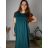 Šaty dlhé voľnočasové letné dámske nadrozmer (46/48/50 ONE SIZE) TALIANSKA MÓDA IM425SUSANA