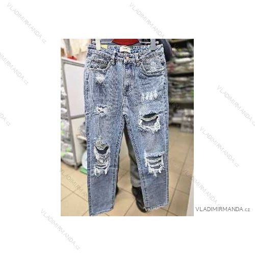 Nohavice rifle dlhé dámske nadrozmer (34-42) TP JEANS TPJ25491