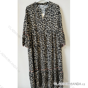 Šaty letné oversize 3/4 dlhý rukáv dámske (S/M ONE SIZE) TALIANSKA MÓDA IMPEM25C7058.