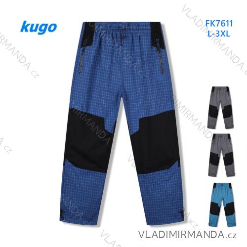 Nohavice outdorové plátené slabé pánske (L-3XL) KUGO FK7611