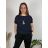 Tunika s príveskom krátky rukáv dámska nadrozmer (L/XL/2XL ONE SIZE) TALIANSKA MÓDA IMD23316