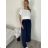 Nohavice letné oversize dámske  (S/M ONE SIZE) TALIANSKA MODA IM424441/DU červená S / M
