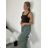 Nohavice letné oversize dámske  (S/M ONE SIZE) TALIANSKA MODA IM424441/DU červená S / M