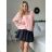 Tunika blúzka krátky rukáv dámska nadrozmer (52/54/56 ONE SIZE) TALIANSKA MODA IM424128