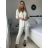 Súprava elegantné sako a nohavice dámske (S/M/L ONE SIZE) TALIANSKA MÓDA IMWCP24142/DUR -   svetlo modrá -   M / L