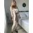 Súprava elegantné sako a nohavice dámske (S/M/L ONE SIZE) TALIANSKA MÓDA IMWCP24142/DUR -   svetlo modrá -   M / L