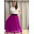 Sukňa šifónová dlhá dámska (S/M/L ONE SIZE) TALIANSKA MóDA IM322116/DUR S/M ružová svetlá