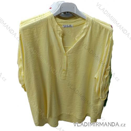 Košeľa klasik 3/4 dlhý rukáv dámska (S/M/L ONE SIZE) TALIANSKA MÓDA IM725104