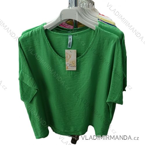 Tričko krátky rukáv dámske (S/M/L ONE SIZE) TALIANSKA MÓDA IM725105