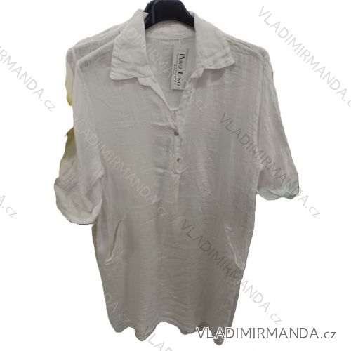 Košeľa predĺžená 3/4 dlhý rukáv dámska (S/M/L ONE SIZE) TALIANSKA MÓDA IM725110
