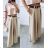 Nohavice dlhé letné s opaskom dámske (S/M/L ONE SIZE) TALIANSKA MÓDA IMWAD25540