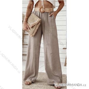 Nohavice dlhé letné s opaskom dámske (S/M/L ONE SIZE) TALIANSKA MÓDA IMWAD25548