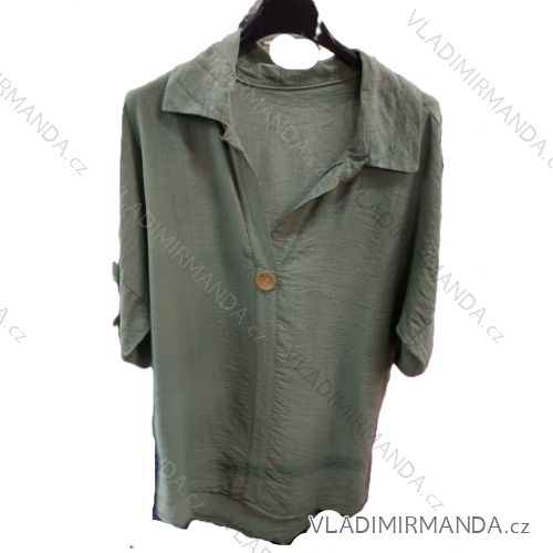 Tunika 3/4 dlhý rukáv dámska nadrozmer (42/44/46 ONE SIZE) TALIANSKA MÓDA IMSM25002
