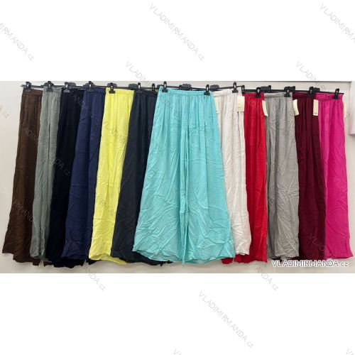 Nohavice dlhé letné dámske nadrozmer (46/48/50 ONE SIZE) TALIANSKA MÓDA IM425257