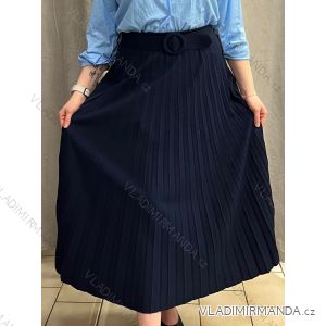 Sukňa dlhá skladaná s opaskom dámska (S/M ONE SIZE) TALIANSKA MÓDA IMPLI245358
