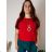 Tunika s príveskom krátky rukáv dámska nadrozmer (L/XL/2XL ONE SIZE) TALIANSKA MÓDA IMD23316
