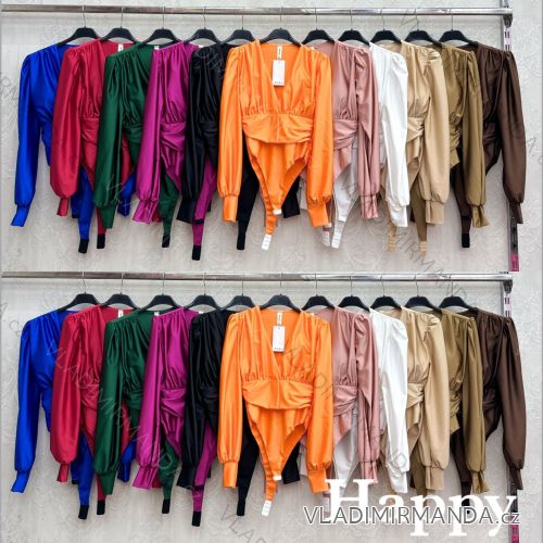 Body dlhý rukáv dámske (XS/S/M ONE SIZE) TALIANSKA MÓDA IMWHP25607