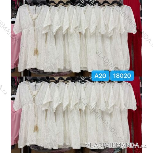Šaty krajkové letné krátky rukáv dámske (XS/S/M ONE SIZE) TALIANSKA MÓDA IMWHP25627