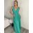Šaty elegantní společenské dlouhé na ramínka dámské (XS/S/M/L ONE SIZE) ITALSKÁ MÓDA IM322045