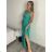 Šaty elegantní společenské dlouhé na ramínka dámské (XS/S/M/L ONE SIZE) ITALSKÁ MÓDA IM322045