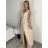 Šaty elegantní společenské dlouhé na ramínka dámské (XS/S/M/L ONE SIZE) ITALSKÁ MÓDA IM322045