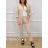Súprava elegantné sako dlhý rukáv a nohavice dámske (XS/S/M ONE SIZE) TALIANSKA MÓDA IMWCA25693