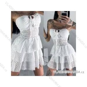Šaty krátke krajkové bez rukávov dámske (XS/S/M ONE SIZE) TALIANSKA MÓDA IMWAE25697