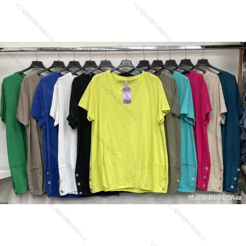 Tunika krátky rukáv dámska nadrozmer (42/44/46 ONE SIZE) TALIANSKA MÓDA IMWDB25721