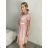 Šaty krajkové spoločenské krátky rukáv dámske (S/M ONE SIZE) TALIANSKA MÓDA IMM23M9111/DU S/M biela