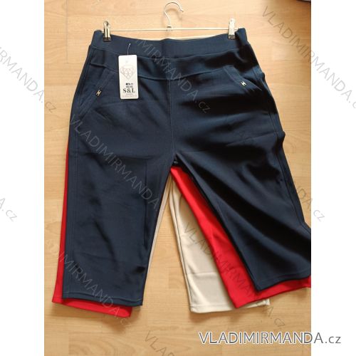 Legíny elegantné 3/4 dlhé dámske nadrozmer (2XL - 5XL) SAL SMILING SAL25MFD-11