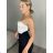 Croptop elegantný na ramienka dámsky (S/M ONE SIZE) TALIANSKA MÓDA IMM24M25206