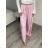 Nohavice dlhé letné dámske AURORA (S/M/L ONE SIZE) TALIANSKA MÓDA IMD25116/DUR S/M/L růžová světlá