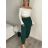 Nohavice letné dlhé oversize dámske ELENA (S/M/L ONE SIZE) TALIANSKA MÓDA IMD24130/DUR smaragdová S/M/L