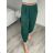 Nohavice letné dlhé oversize dámske ELENA (S/M/L ONE SIZE) TALIANSKA MÓDA IMD24130/DUR smaragdová S/M/L