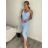 Šaty elegantné spoločenské dlhé na ramienka dámske (XS/S/M/L ONE SIZE) TALIANSKA MÓDA IM322130/DR12 hořčicová